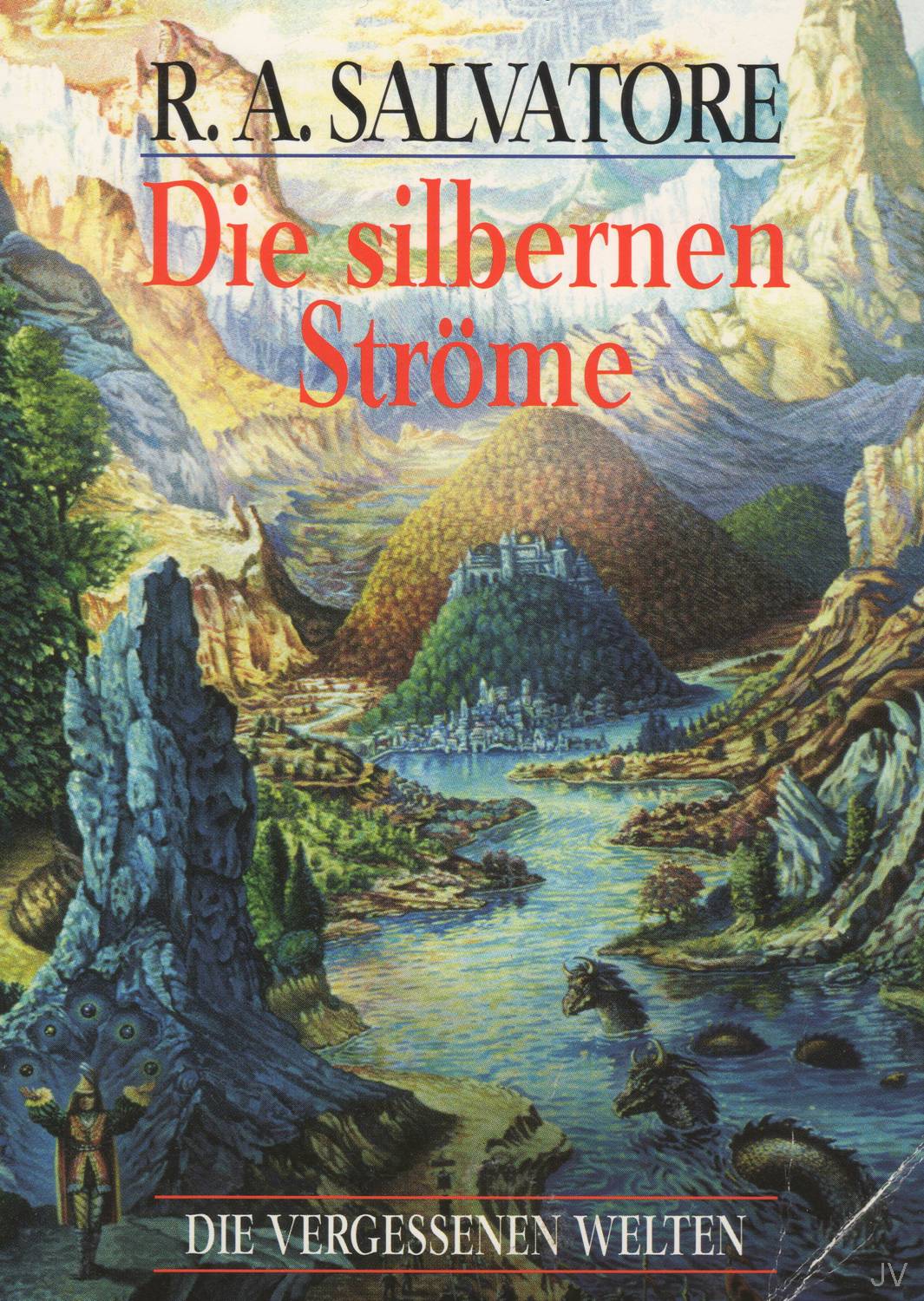 Cover zum Buch die silbernen Strme von R.A.Salvatore, dritter Teil der vergessene Reiche Saga
